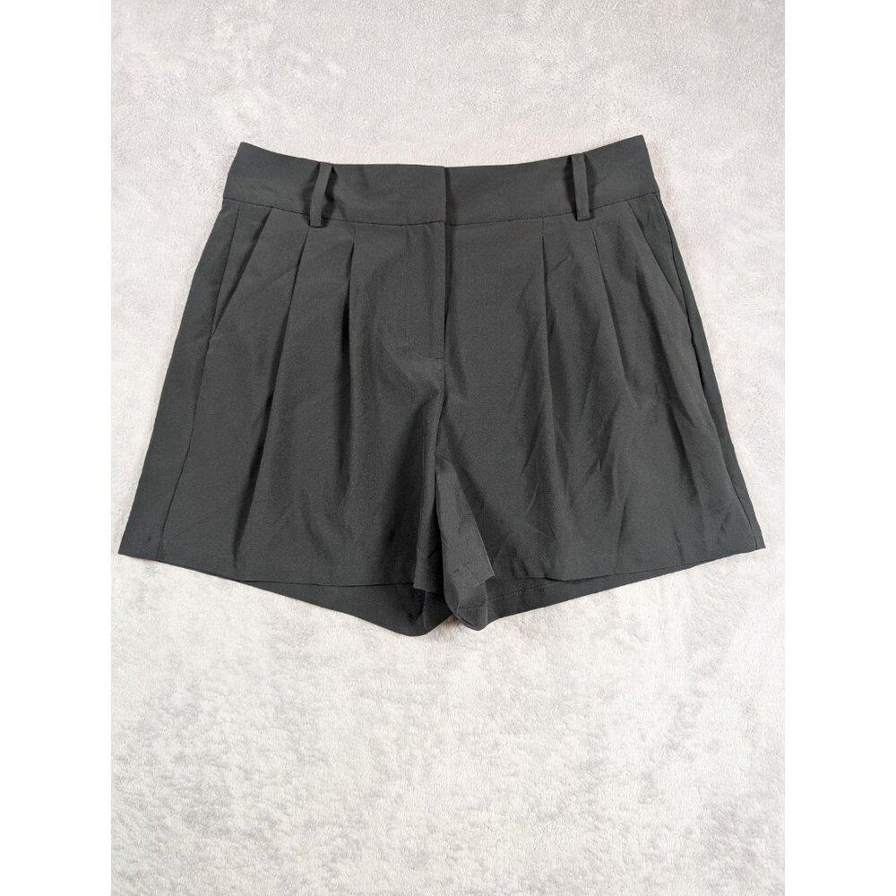 Calia High Rise Pleated Shorts Women Size 2 Black Golf Tennis Casual Performance